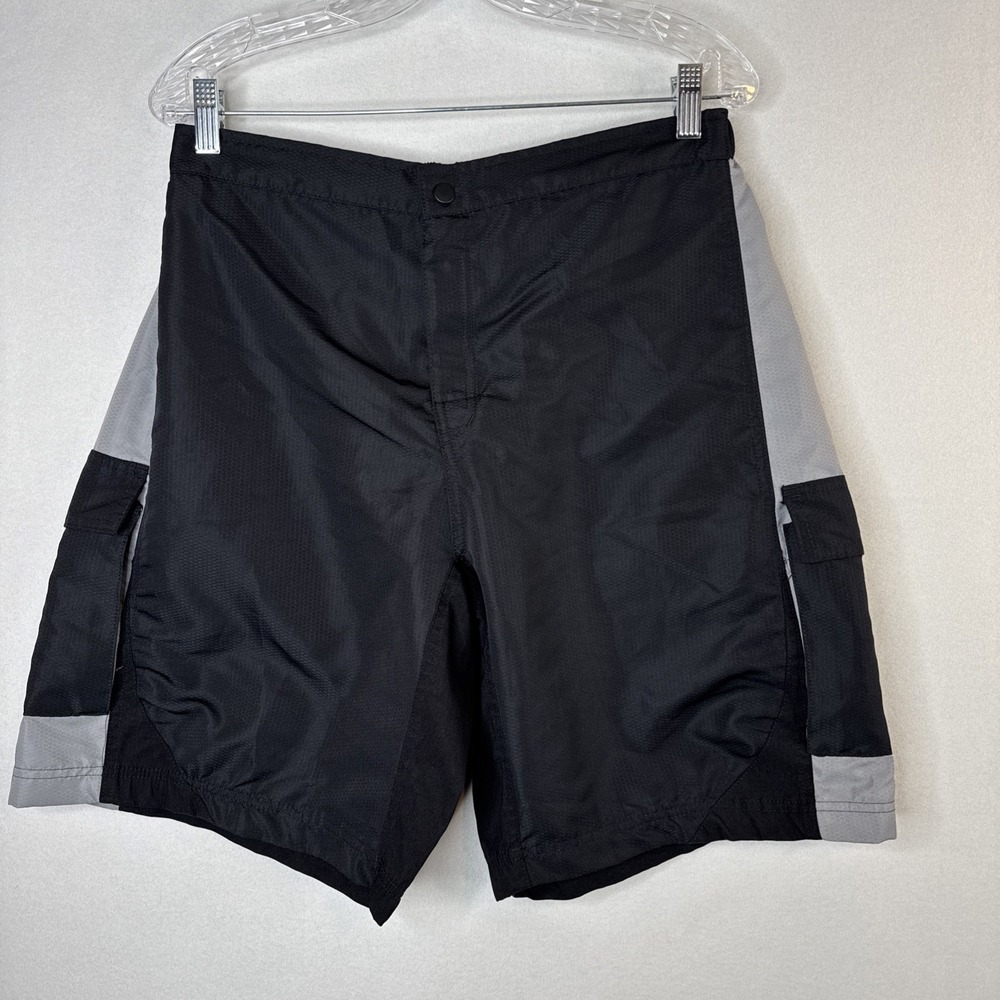 Men's Trek Cycling Shorts XXL Black Gray Ripstop Performance